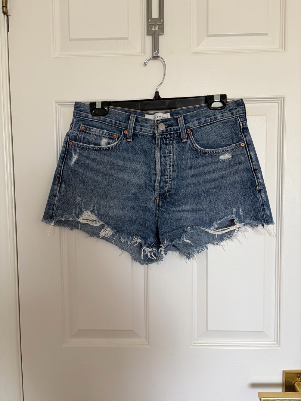 Denim Forum Ex-Boyfriend Jean Shorts - Blue